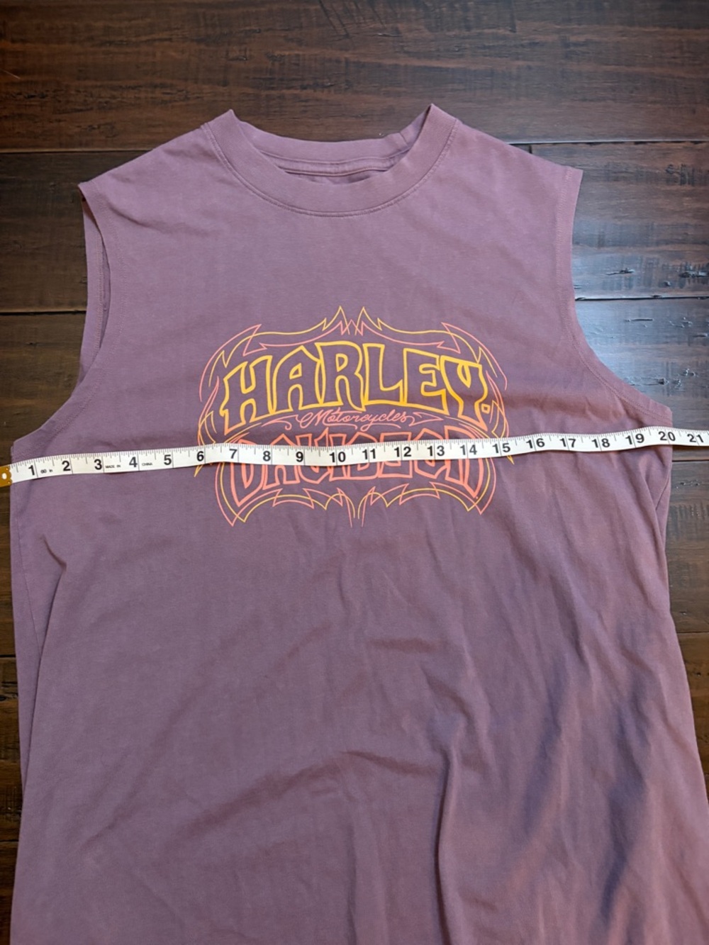 Harley-Davidson Mauve Graphic Tunic dress with White Logo moto 90’s Y2K - Picture 6 of 6